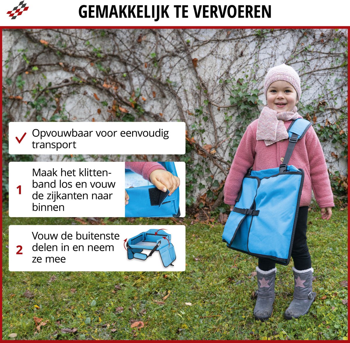Walser Kinderspeeltafel Auto Blauw