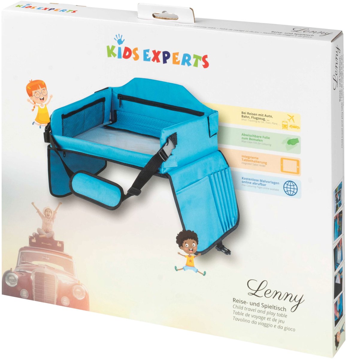 Walser Kinderspeeltafel Auto Blauw