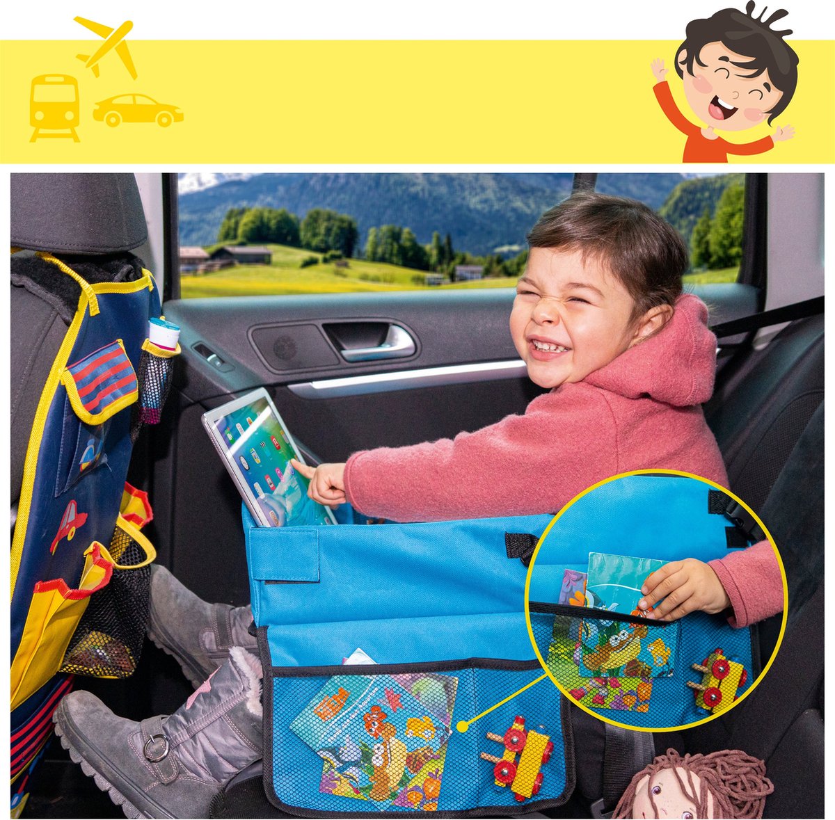 Walser Kinderspeeltafel Auto Blauw