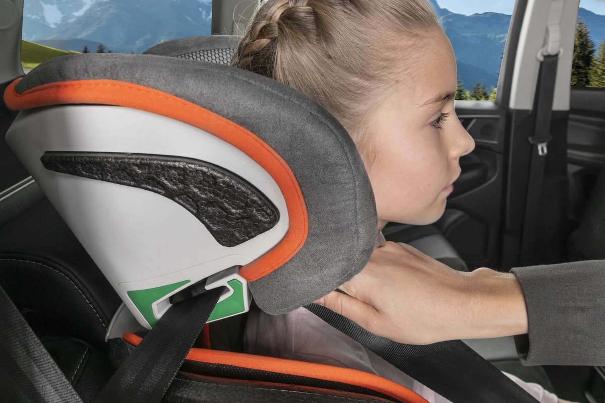 Walser Noemi kinderautostoeltje 3-8 jaar antraciet/oranje