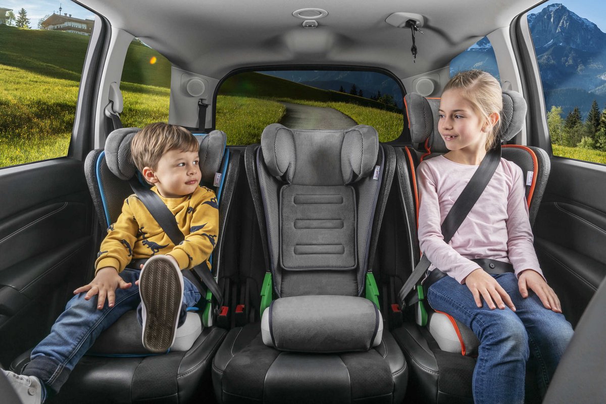Walser Noemi kinderautostoeltje 3-8 jaar antraciet/oranje