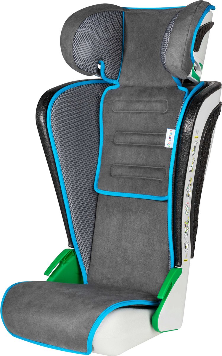 Walser Noemi vouwbare autostoel 3-8 jaar antraciet/blauw