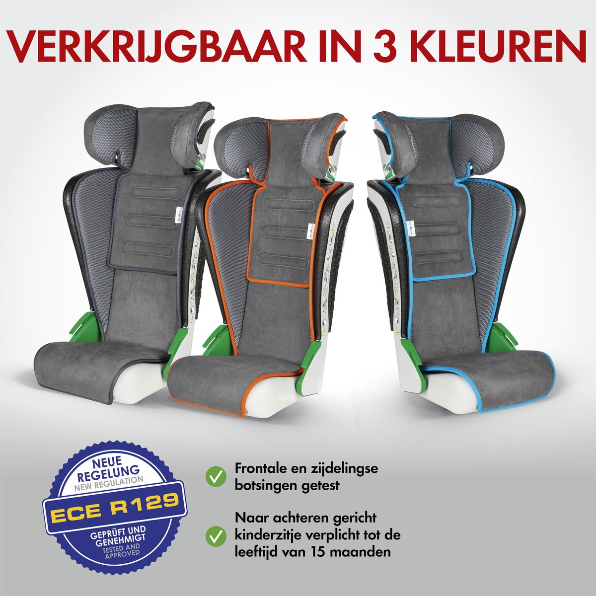 Walser Noemi vouwbare autostoel 3-8 jaar antraciet/blauw