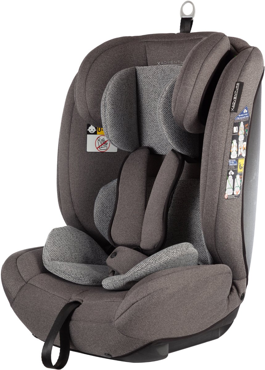 X Adventure Autostoel Premium Groep 1/2/3 Grijs