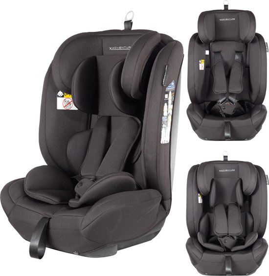 X Adventure Premium Autostoel Groep 1/2/3 Zwart