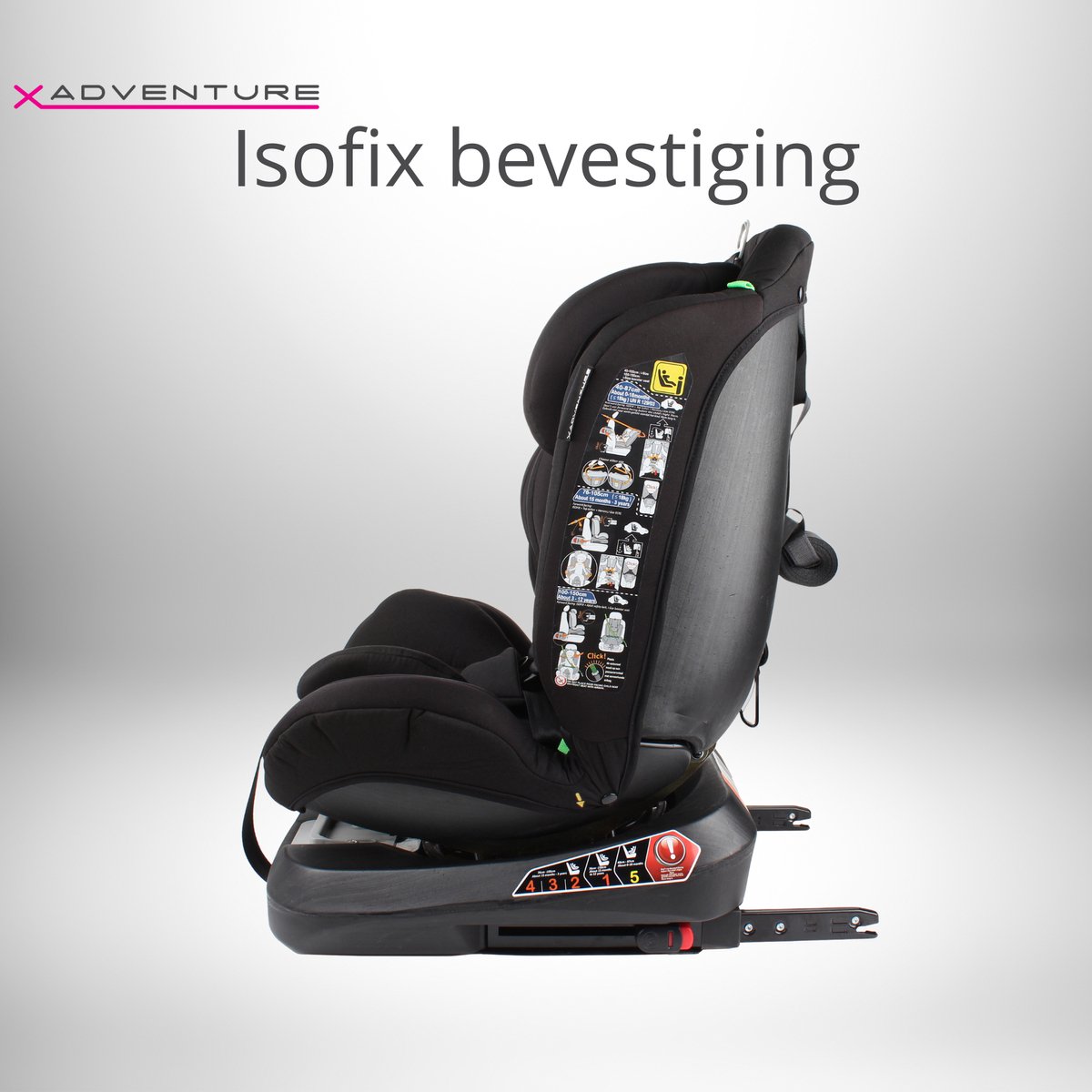 X Adventure Supreme 360 Autostoel i-Size Isofix Zwart