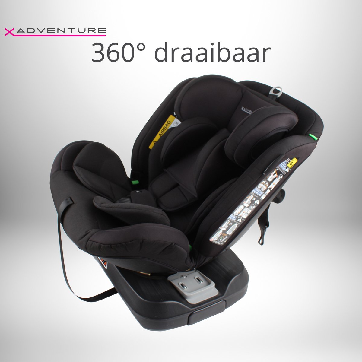 X Adventure Supreme 360 Autostoel i-Size Isofix Zwart