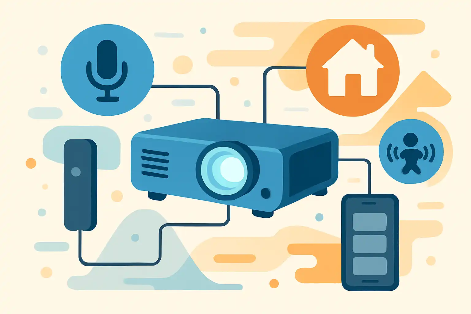 Beamer meets smart home: zo koppel je projectie naadloos aan spraak, sensoren en scènes