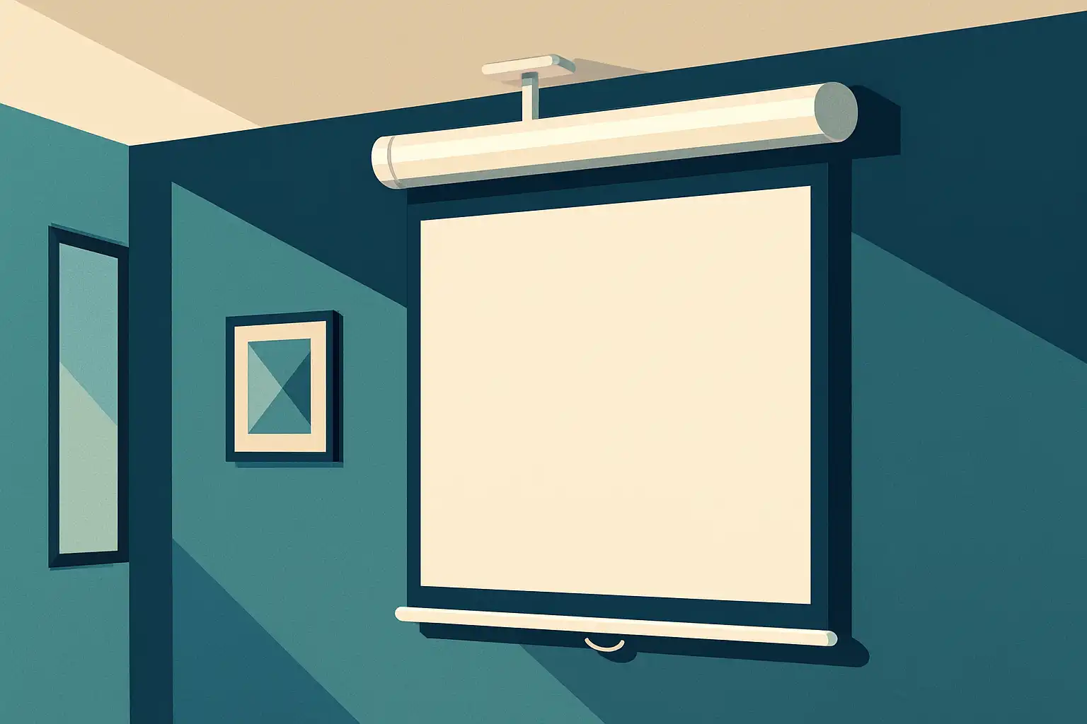 Beamerscherm aan het plafond: zo werk je het netjes weg en haal je het beste uit je kamer