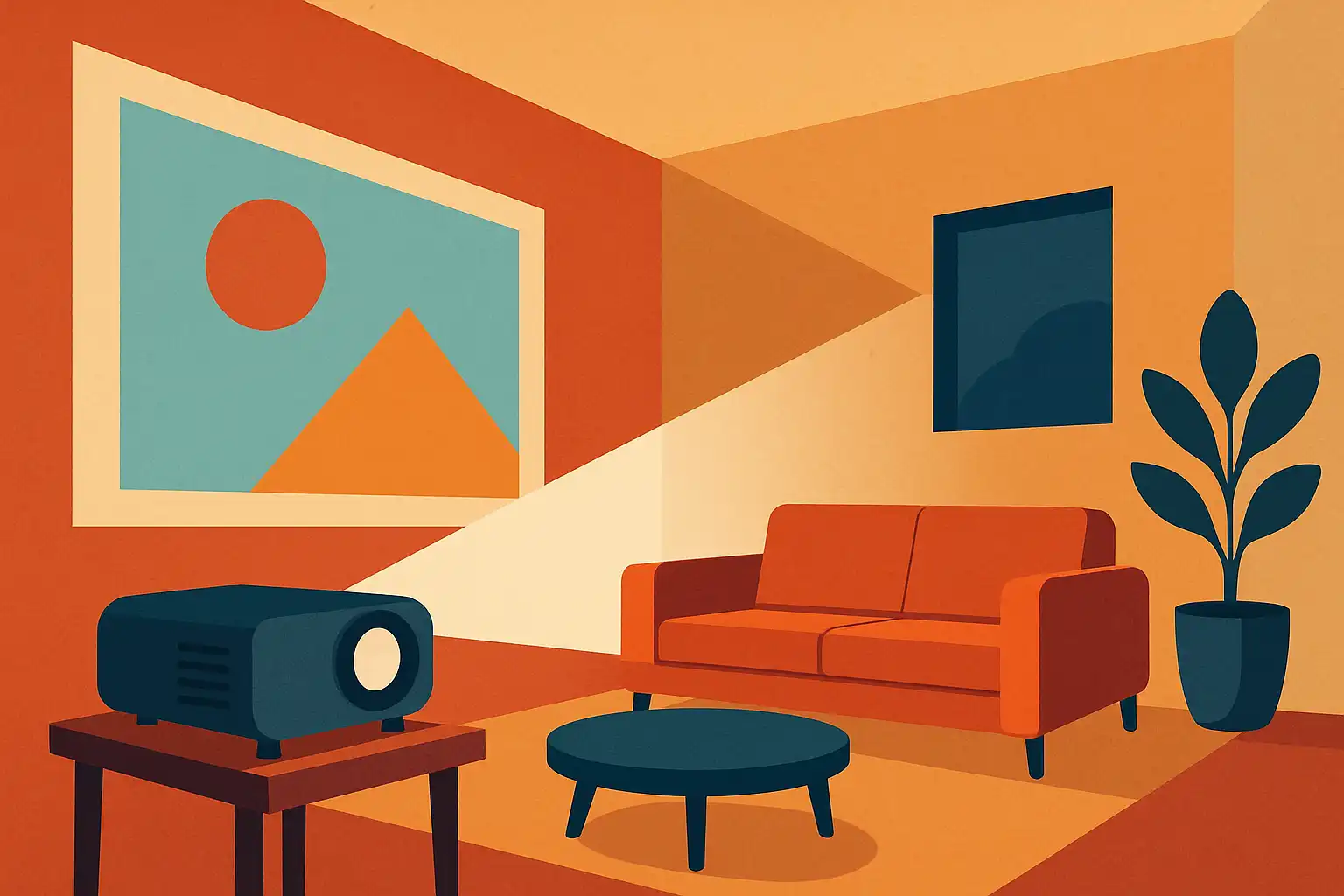 Krappe ruimte, groot beeld: creatieve opstellingen voor beamers in kleine appartementen