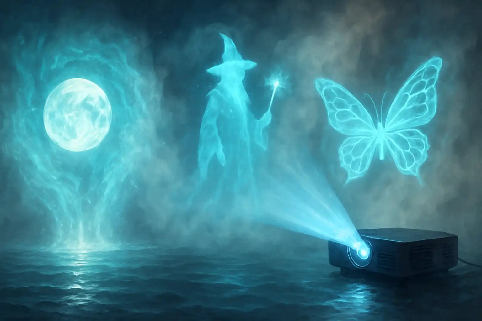 Magische hologram-effecten met je beamer: zo projecteer je op water, mist en nevel