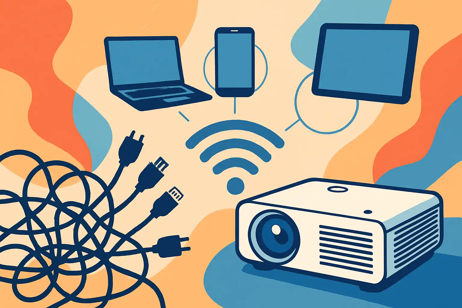 Nooit meer kabelchaos: zo beheer je al je apparaten op één beamer zonder te wisselen