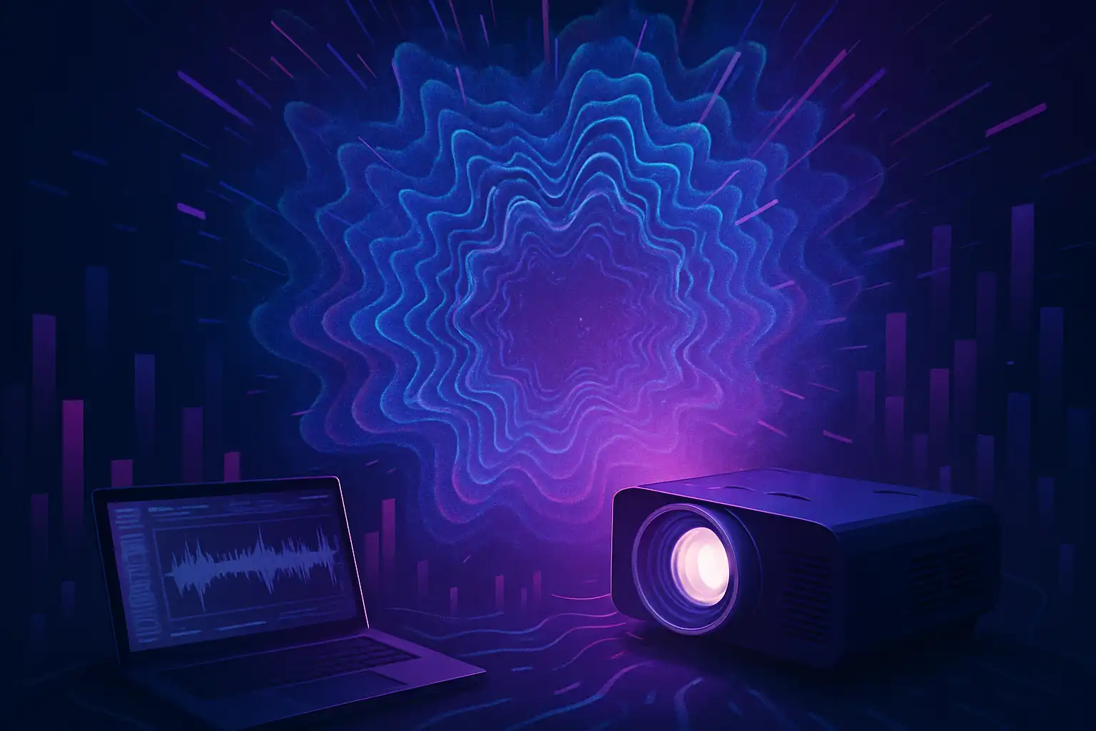 Zo laat je muziek tot leven komen met audio‑reactive projecties: setups, software en tips
