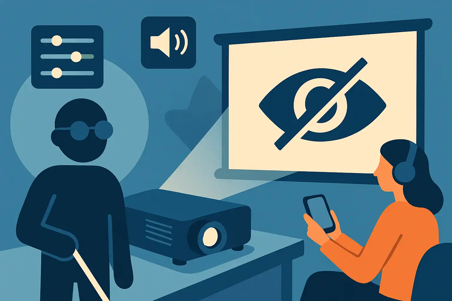 Zo maak je je beamerprojecties echt toegankelijk: instellingen, audio en slimme hulpmiddelen voor visueel beperkte kijkers