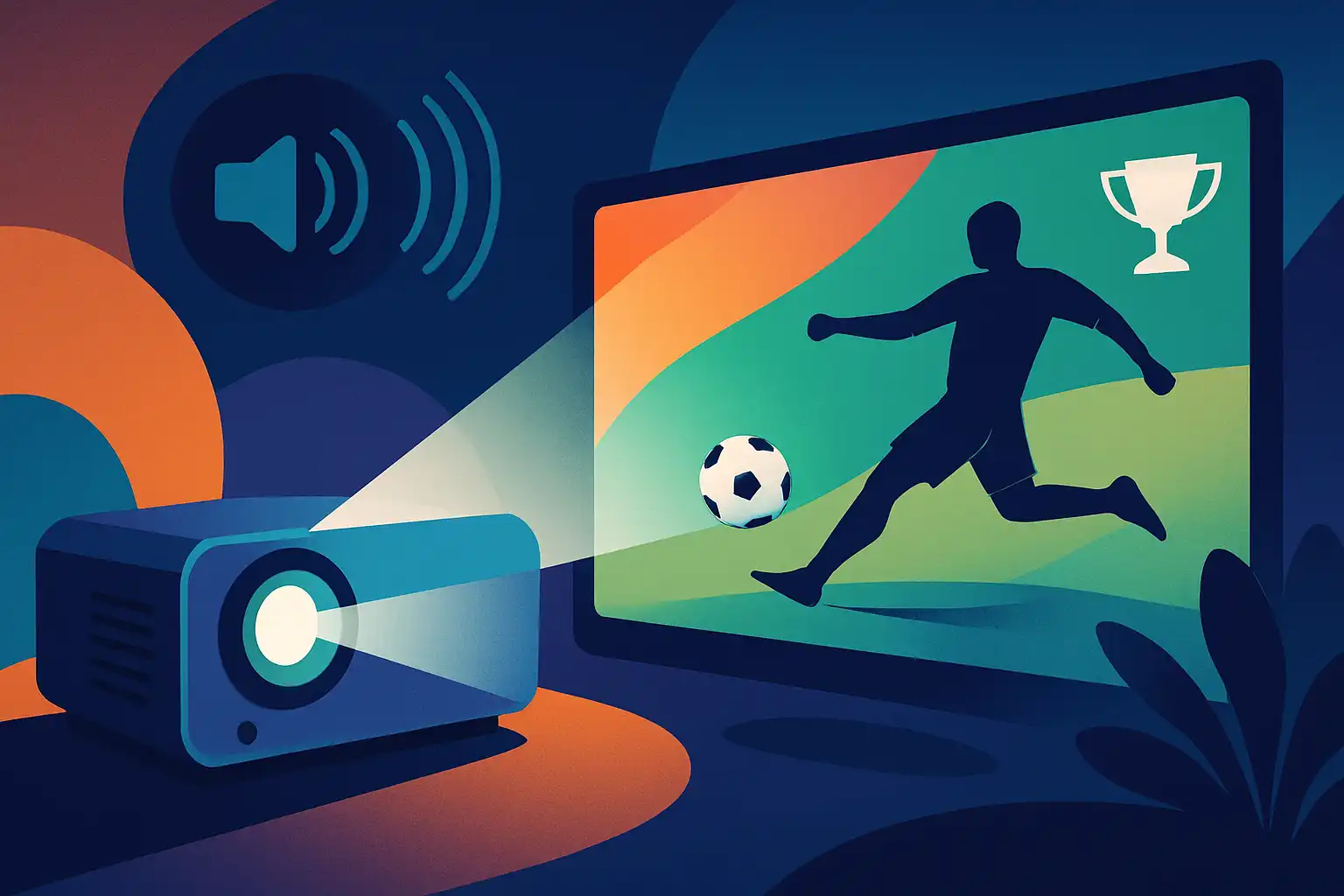 Zo optimaliseer je je beamer voor sportkijken: vloeiende bewegingen, geluid en sfeer