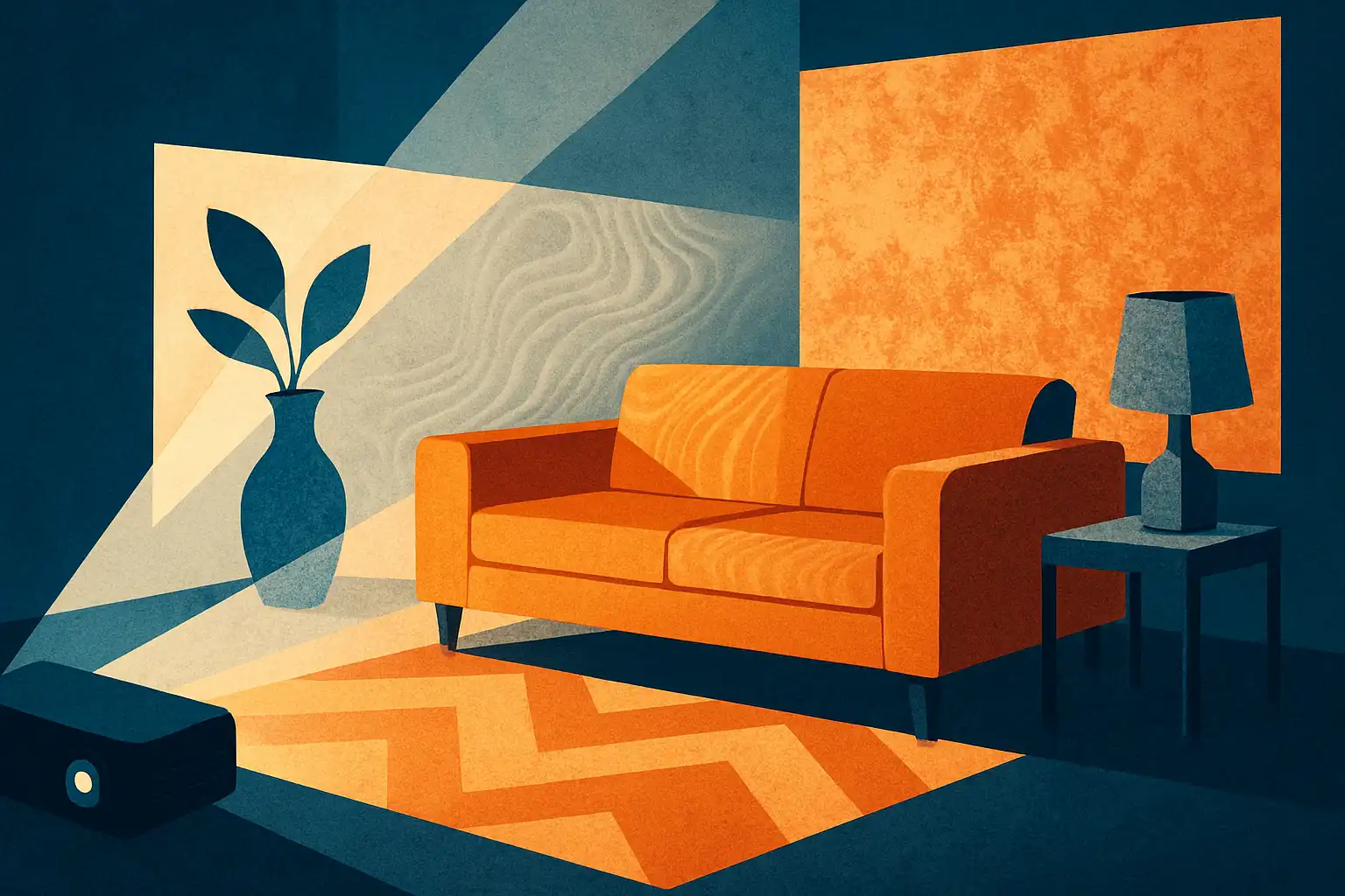 Zo verander je je interieur met projecties: meubels, vloeren en texturen zonder te klussen