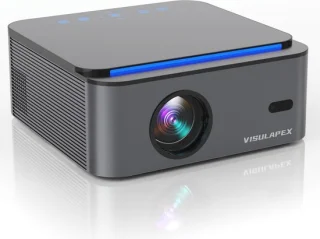 1080P Full HD Beamer met WiFi6, 20000 Lumen en 4D Trapezkorrektur - Ideaal voor Heimkino
