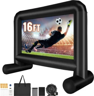Beamer Scherm - Projector Screen - Projector Scherm - Projector Doek - Projector Scherm voor Beamer - Home Cinema Thuisbioscoop - Draagbare Beamer - Outdoor Projectie - 16ft