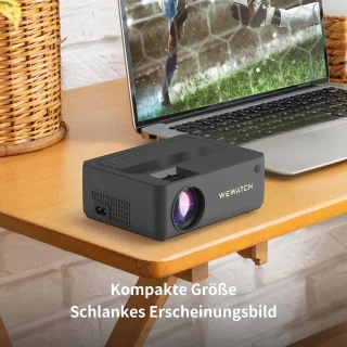 Draagbare Mini Projector 1080P Full HD | WiFi & Bluetooth Ondersteuning | Compacte Beamer voor Home Cinema
