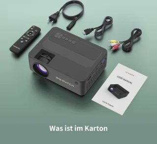 Draagbare Mini Projector 1080P Full HD | WiFi & Bluetooth Ondersteuning | Compacte Beamer voor Home Cinema