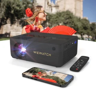 Draagbare Mini Projector 1080P Full HD | WiFi & Bluetooth Ondersteuning | Compacte Beamer voor Home Cinema