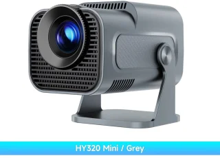 TrendWave 180 ° Draaibare Projector - HD 1080P Beamer - 4K - WIFi BT5.0 - Auto Focus - Smart Home Theater Video - Mini Beamer