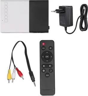 Projecteur - HD 1080P - Diffusez depuis votre téléphone avec USB - Mini projecteur - Vidéoprojecteur Palm - Projecteur pour enfants