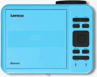 Bluetooth beamer - Mini Beamer met DVD speler - 2800 lumen - 30.000 uur levensduur - Full HD - Bluetooth 5.0-2 x HDMI - USB - SD - AV-in - VGA - blauw Beamer