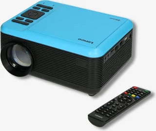 Bluetooth beamer - Mini Beamer met DVD speler - 2800 lumen - 30.000 uur levensduur - Full HD - Bluetooth 5.0-2 x HDMI - USB - SD - AV-in - VGA - blauw Beamer
