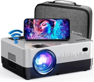 UpLiving® Thuisbioscoop set | Behuizing 236cm Breed | UpLiving™ LCD Mini Beamer met WiFi | UpLiving™ Beamerbeugel | UpLiving™ handmatig projectiescherm | Surround set Home Cinema | Projector | Mini beamer | Pathe Thuis | Filmpakket