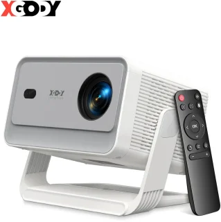 Cissé 4K-projector 650ANSI Native draagbare projector 1080P Autofocus Keystone -correctie BT5.2 Android11 ​​WIFI6 135° thuisbioscoop