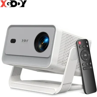 Cissé 4K-projector 650ANSI Native draagbare projector 1080P Autofocus Keystone -correctie BT5.2 Android11 ​​WIFI6 135° thuisbioscoop