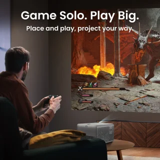 BenQ TK705i 4K HDR Laser 3000 Lumen Film en Gaming Beamer - Projector met 5ms Reactietijd - HDR10+ & HLG - Google TV Android 15 - Automatische 2D keystone correctie - Auto Focus - Auto Cinema Mode - Compact en stijlvol design