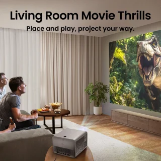 BenQ TK705i 4K HDR Laser 3000 Lumen Film en Gaming Beamer - Projector met 5ms Reactietijd - HDR10+ & HLG - Google TV Android 15 - Automatische 2D keystone correctie - Auto Focus - Auto Cinema Mode - Compact en stijlvol design