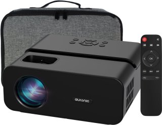 De Auronic Beamer 10.000 Lumen - WiFi - 1080P Full HD - Streamen vanaf je telefoon - Smart Mini Beamer - HDMI-kabel - Afstandsbediening en Projectiescherm - Zwart in één oogopslag