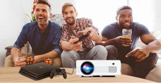 Magnify® C520 150" LCD Projector - Compacte Mini Beamer - Verbeterd Model - Ingebouwde Speakers - Automatische Scheefstand Correctie - Ideaal Voor Videoland Vanuit Bed