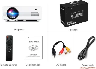 Magnify® C520 150" LCD Projector - Compacte Mini Beamer - Verbeterd Model - Ingebouwde Speakers - Automatische Scheefstand Correctie - Ideaal Voor Videoland Vanuit Bed