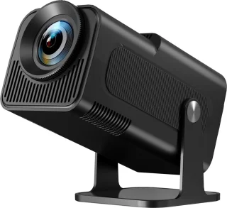 1080p Full HD Mini-Beamer met Android TV, Wifi en Bluetooth - Draagbare Korte Afstand Projector voor Thuisbioscoop met 270 Graden Draaifunctie - Zoom Optie voor Mobiele Telefoon