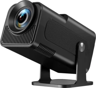 1080p Full HD Mini-Beamer met Android TV, Wifi en Bluetooth - Draagbare Korte Afstand Projector voor Thuisbioscoop met 270 Graden Draaifunctie - Zoom Optie voor Mobiele Telefoon
