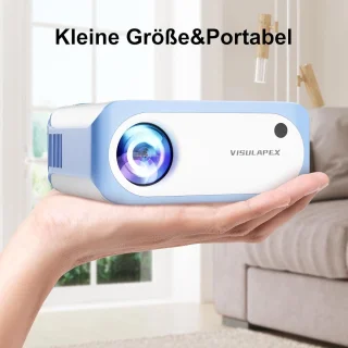 Mini Beamer Tragbarer Full HD 1080P Unterstützt V3 5G WiFi 9000 Lumens Video-Beamer für Handy Phone - Kompatibel mit TV Stick-X-Box-DVD-Laptop-Smartphone Kleiner Beamer Beamer