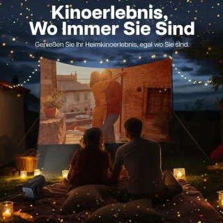 Kleine Mini Beamer met Korte Afstand - Draagbare Smart Projector voor Mobiele Telefoon met Android TV Beamer