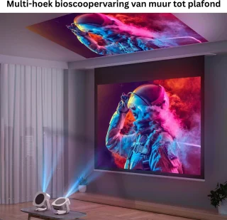 ApexArte® Mini Beamer - Projector met Wifi - Bluetooth