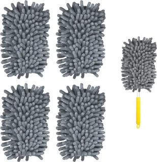 Duster Navulls voor Reiniging - Microvezel Plafondventilator Stofdoeken - 4 Stuks