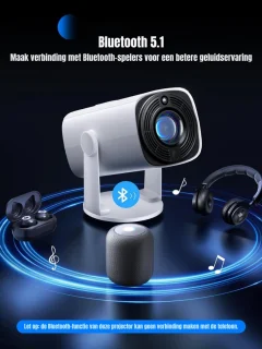 SCH® Mini beamers - Projector - Mini beamer - Wit - 20cm x 11cm x 11cm