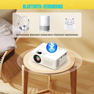 MMP® Mini beamers - Projector - Mini beamer - Wit - 14cm x 7cm x 18cm