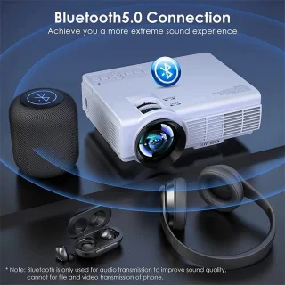 ProductPlein - Mini Beamer - Projectie Scherm - LED - Thuisbioscoop