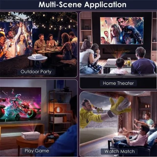 ProductPlein - Mini Beamer - Projectie Scherm - LED - Thuisbioscoop