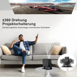 Mini beamer - Projector - Beamerscherm - Projectiescherm - Outdoor & Indoor Projector -