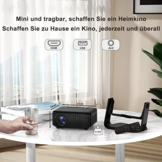 Mini beamer - Projector - Beamerscherm - Projectiescherm - Outdoor & Indoor Projector -