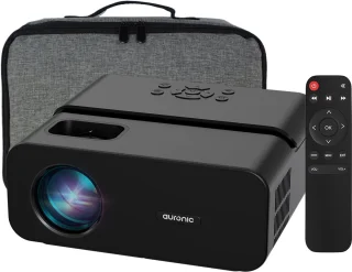 Auronic Beamer 10.000 Lumen - WiFi Projector - 1080P Full HD Streamen vanaf je telefoon - Smart Mini Beamer - HDMI-kabel - Afstandsbediening - Zwart